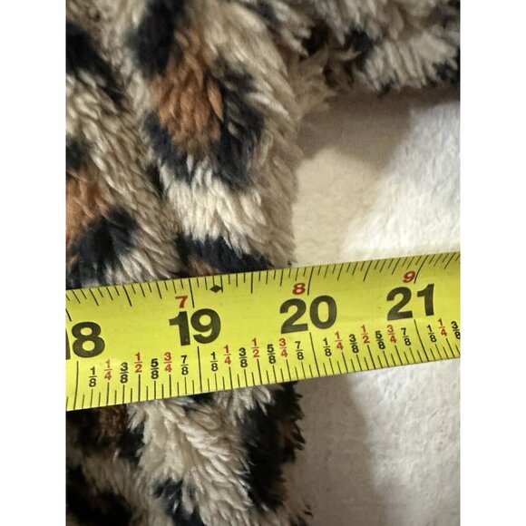 Torrid Animal Print Full Zip Fuzzy Sweater Size Med/Lrg (00) - Picture 7 of 7